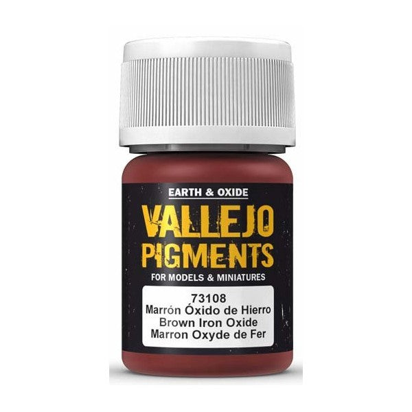 Vallejo Pigment Brown Iron Oxide 30ml Vallejo PAINT, BRUSHES & SUPPLIES