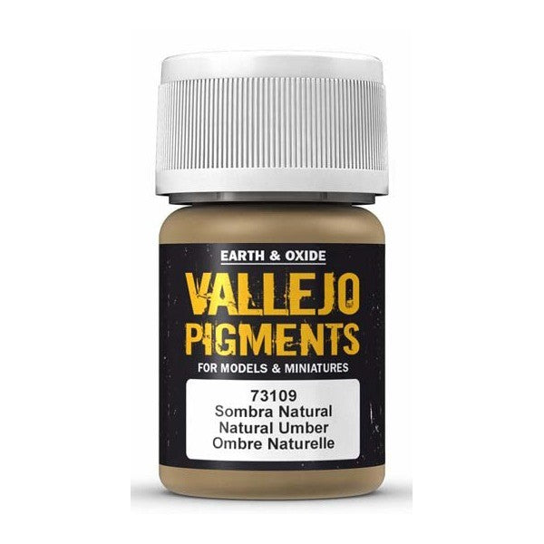 Vallejo Pigment Natural Umber 30ml Vallejo PAINT, BRUSHES & SUPPLIES