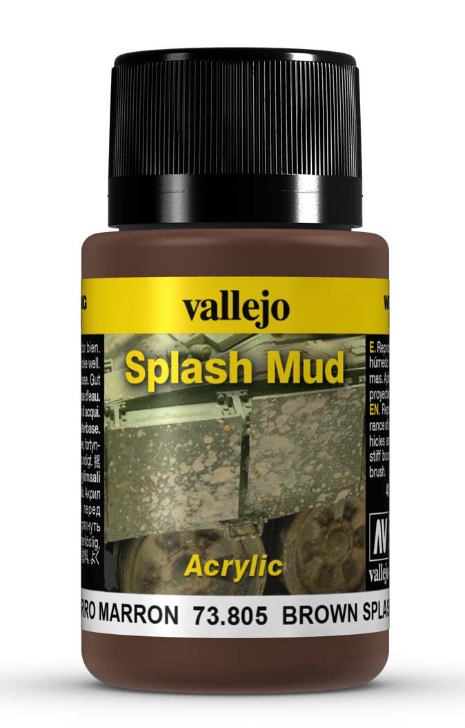Vallejo Weathering EffecTS Brown Splash Mud 40 ml Vallejo PAINT, BRUSHES & SUPPLIES