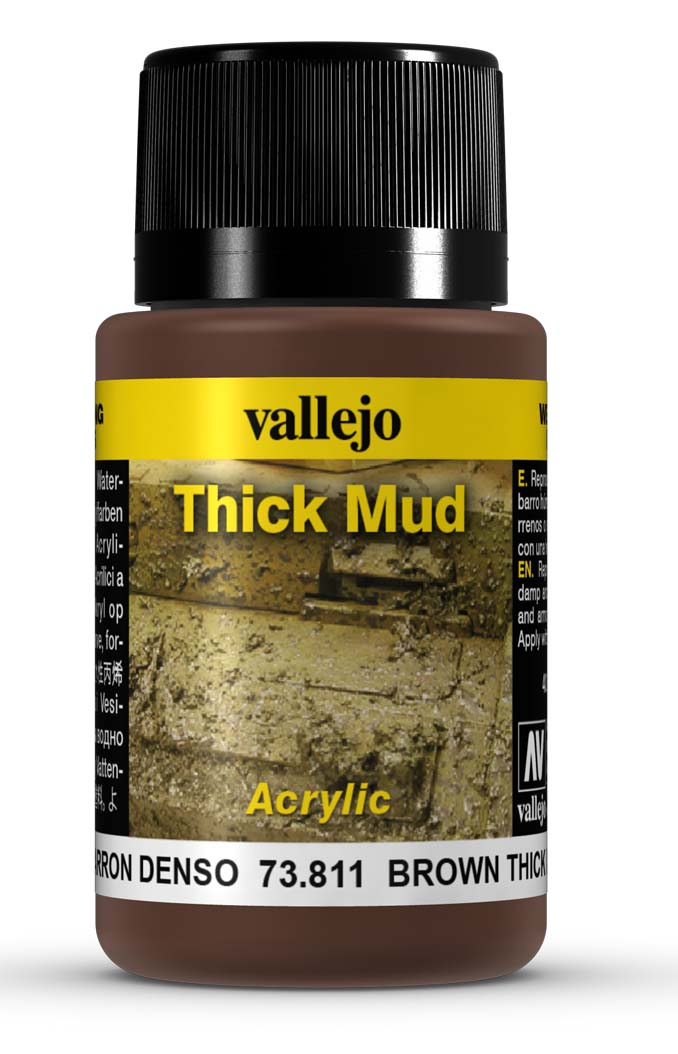 Vallejo Weathering EffecTS Brown Thick Mud 40 ml Vallejo PAINT, BRUSHES & SUPPLIES