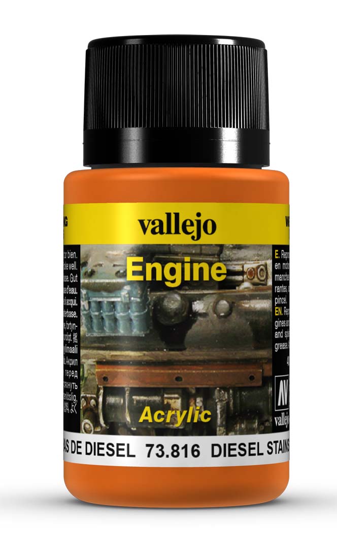 Vallejo Weathering EffecTS Diesel Stains 40 ml Vallejo PAINT, BRUSHES & SUPPLIES