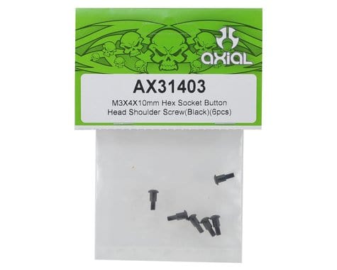 Axial M3x4x10mm Hex, Button Head, Shoulder Screw, 6 Pieces, AX31403 Axial Racing RC CARS - PARTS