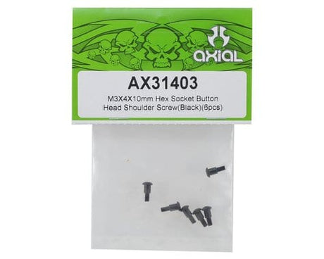 Axial M3x4x10mm Hex, Button Head, Shoulder Screw, 6 Pieces, AX31403 Axial Racing RC CARS - PARTS