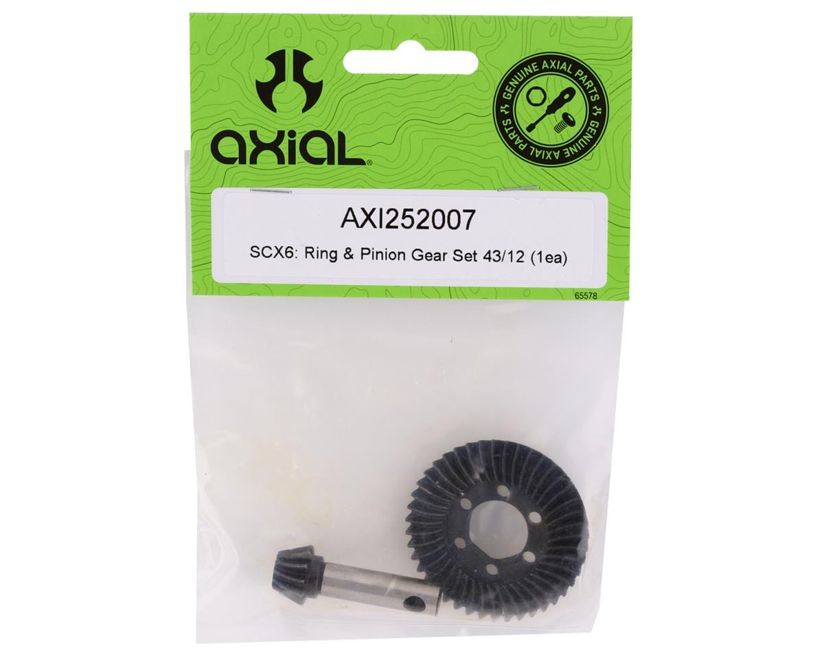 Axial Ring and Pinion Gear Set, 43/12T, SCX6 - AXI252007 - Hobbytech Toys