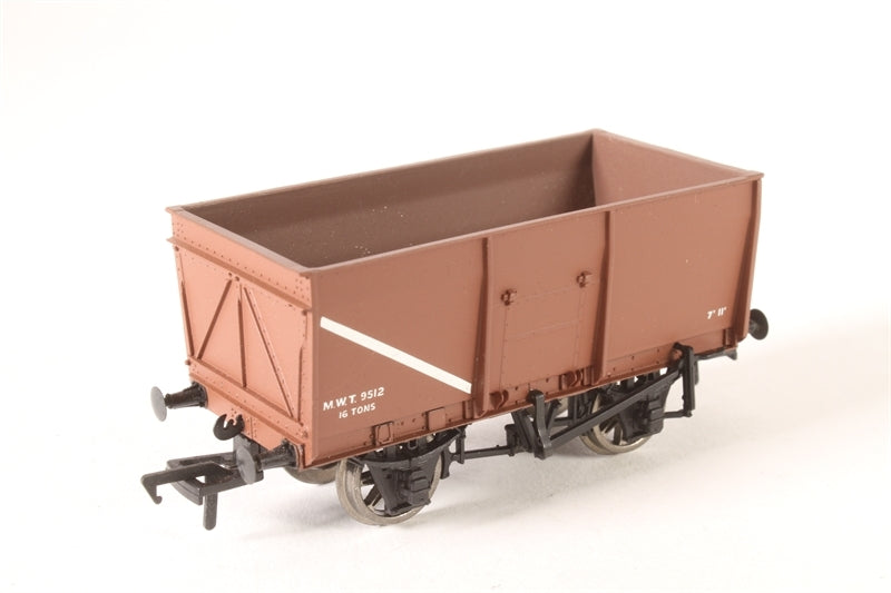 Bachmann OO 16T Slope Sided Mineral Wagon M.O.T Brown Bachmann TRAINS - HO/OO SCALE