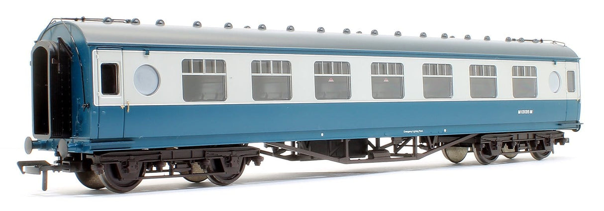 Bachamnn 39-452A OO LMS 57ft Porthole Second Corridore BR Blue & Grey Bachmann Branchline TRAINS - HO/OO SCALE