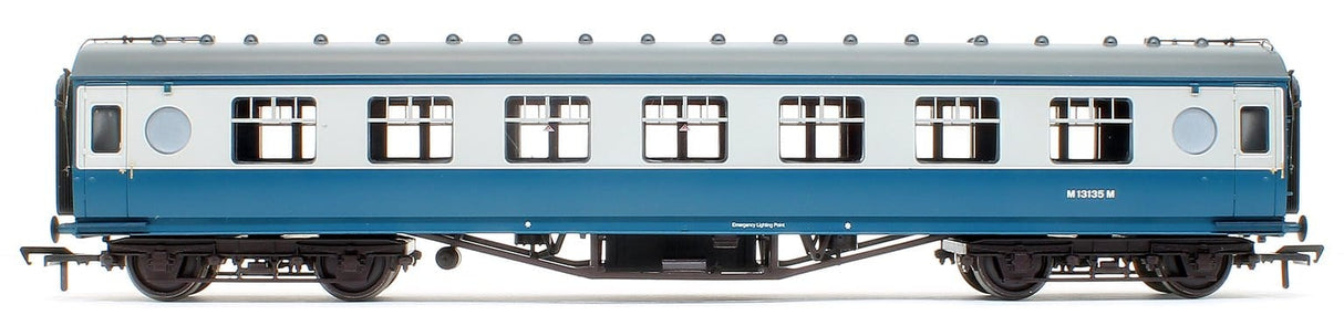 Bachamnn 39-452A OO LMS 57ft Porthole Second Corridore BR Blue & Grey Bachmann Branchline TRAINS - HO/OO SCALE