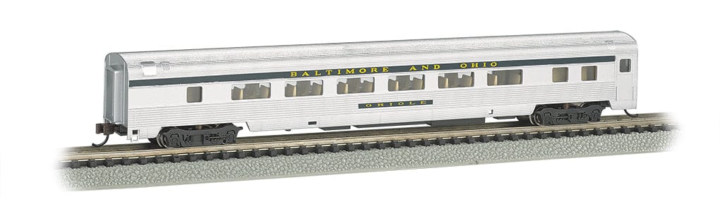 Bachmann 14753 N 85ft Fluted-Side Coach w/Lights - Ready to Run - Baltimore & Ohio - Hobbytech Toys