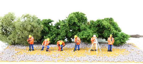 Bachmann 33121 HO Highway Maintenance Crew (6pcs) - Hobbytech Toys