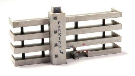 Bachmann 35053 N Four-Story Parking Garage False-Front Building - Assembled - 6-1/4 x 1-7/8 x 3-1/8 15.9 x 4.8 x 7.9cm - Hobbytech Toys