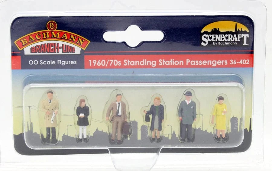 Bachmann 36-402 OO 1960s/70s Standing Station Figures - Hobbytech Toys