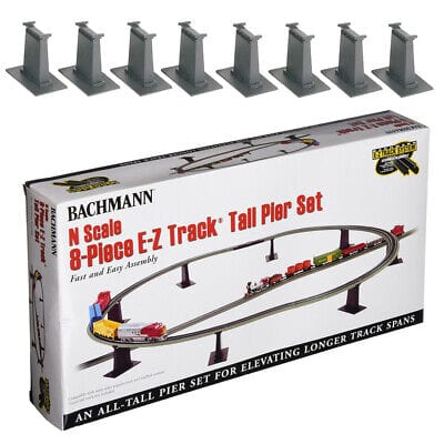 Bachmann 44472 HO 8-Piece Tall Pier Set - Hobbytech Toys