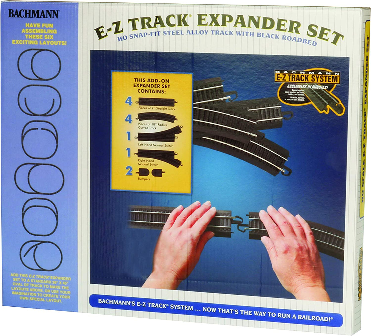 Bachmann 44494 HO Steel Alloy E-Z Track Layout Expander Set - Hobbytech Toys
