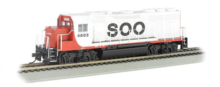 Bachmann 66304 HO EMD GP40 w/Sound & DCC - Soo Line #4603 (white, red, black) - Hobbytech Toys