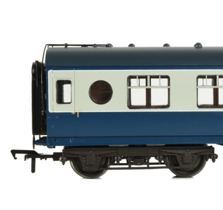 Bachmann Branchline OO 39-462 LMS 57ft Porthole Brake Second Corridor BR Blue & Grey Bachmann Branchline TRAINS - HO/OO SCALE