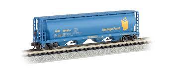 Bachmann N Canadian 4 Bay Cylindrical Grain Hopper Heritage Fund Bachmann TRAINS - N SCALE