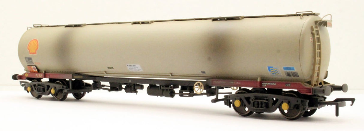 Bachmann OO BR 102T TEA Bogie Tank Wagon Shell(BR Railfreight Petroleum Sector Grey Weathered Bachmann Branchline TRAINS - HO/OO SCALE