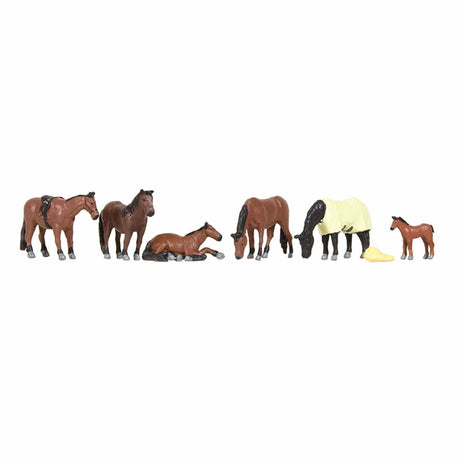 Bachmann Scenecraft 36-080 OO Horses Bachmann Scenecraft TRAINS - HO/OO SCALE