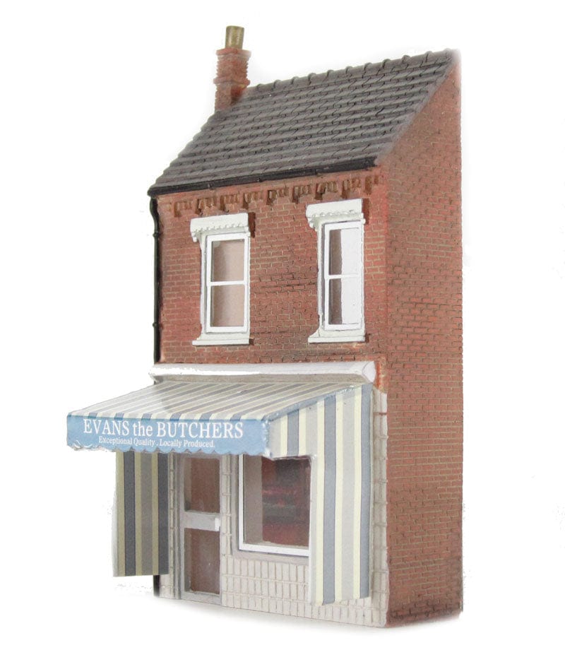 Bachmann Scenecraft 44-209 Low Relief Butchers Shop - Hobbytech Toys