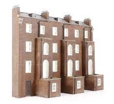 Bachmann Scenecraft 44-224 OO Low Relief Rear of Victorian Tenements - Hobbytech Toys