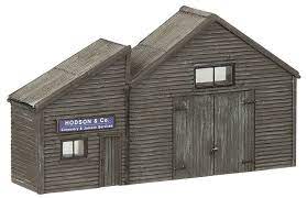 Bachmann Scenecraft N 42-268 Low Relief Weather Boarded Warehouse - Hobbytech Toys
