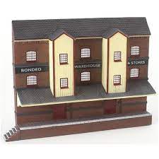 Bachmann Scenecraft OO 44-204 Low Relief Bonded Warehouse - Hobbytech Toys