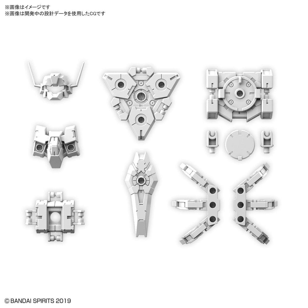 Bandai 5060753 1/144 30MM Option Armor For Commander Rabiot Exclusive White - Hobbytech Toys