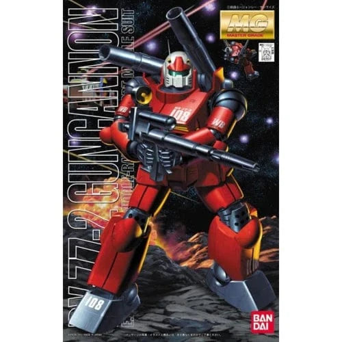 Bandai 5063570 MG 1/100 Rx-77-2 Guncannon Plastic Model Kit - Hobbytech Toys