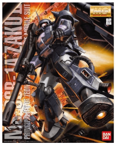 Bandai 5063572 MG 1/100 Zaku Ii Black Tri-Stars Ver. 2.0 Plastic Model Kit - Hobbytech Toys