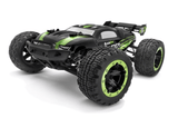 Blackzon Slyder ST 1/16 4WD electric stadium truck in vibrant green, featuring rugged off-road tires and an all-terrain design.