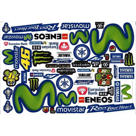 Bodyworx 1/8 Stickers Rossi 46 - Hobbytech Toys