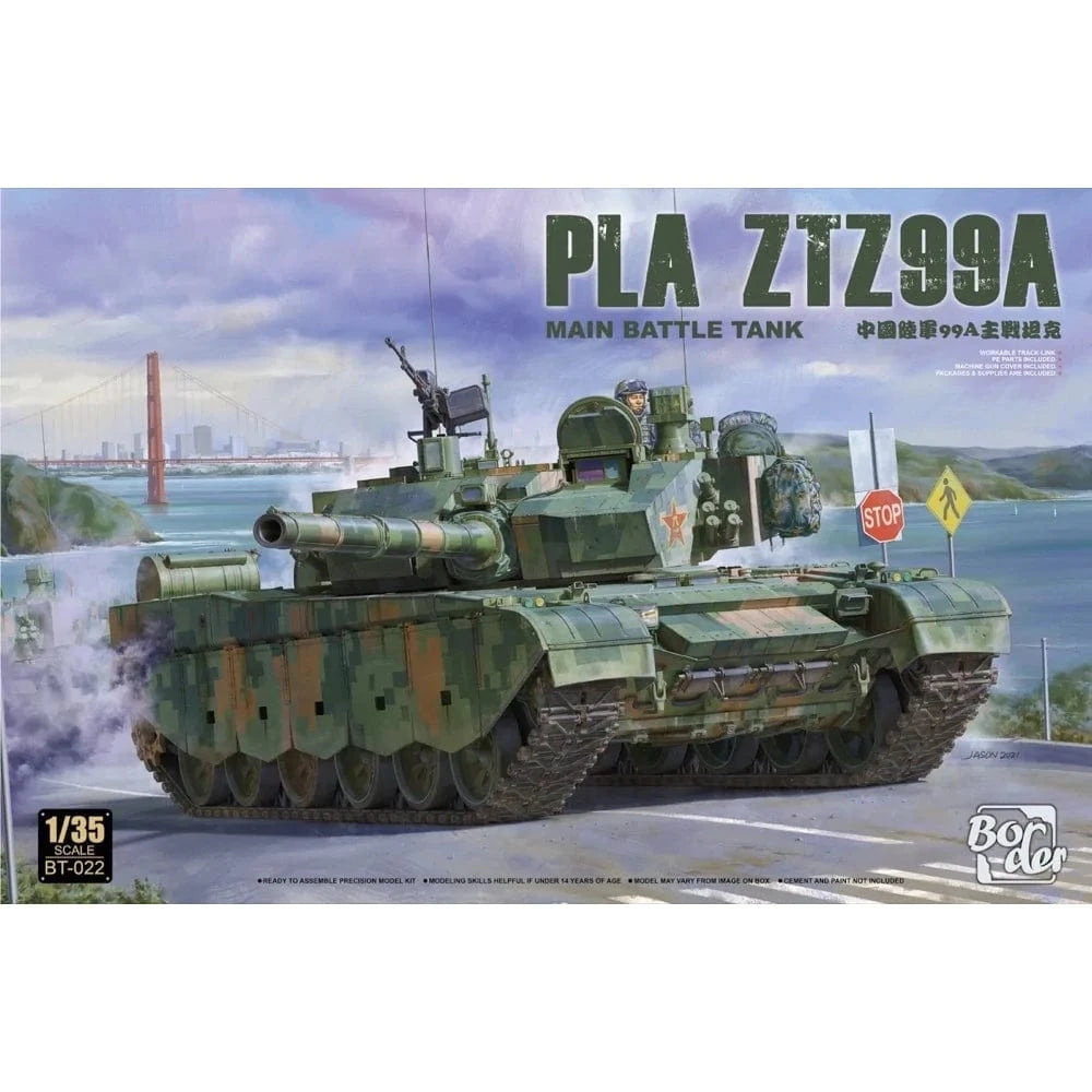 Border Model 1/35 PLA ZTZ99A Main Battle Tank Plastic Model Kit [BT022] - Hobbytech Toys