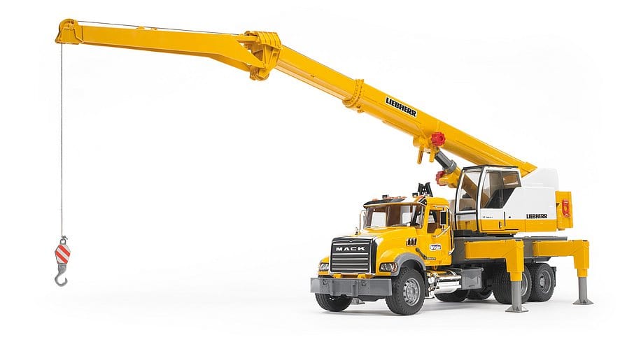 Bruder 1/16 MACK Granite Liebherr Crane Truck - Hobbytech Toys