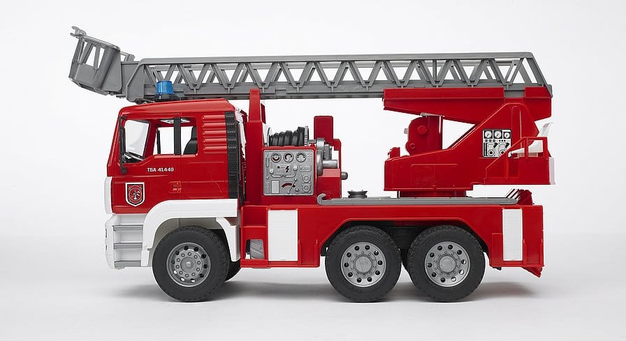 Bruder 1/16 MAN TGA Fire Engine w/Water Pump & Ladder - Hobbytech Toys