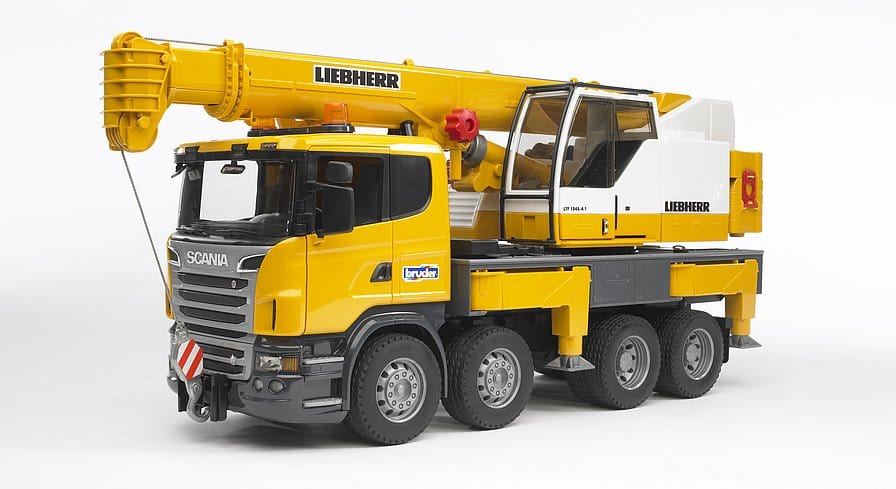 Bruder 1/16 Scania R-Series Liebherr Crane Truck - Hobbytech Toys