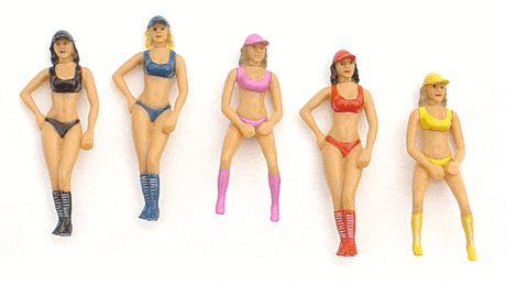 Carrera 1/32 Pit Babes Assorted 5Pcs Carrera SLOT CARS