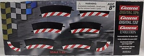 Carrera 20592 Evo/Digital Inside Shoulder for 3/30 Curve (6pcs) Carrera SLOT CARS - PARTS
