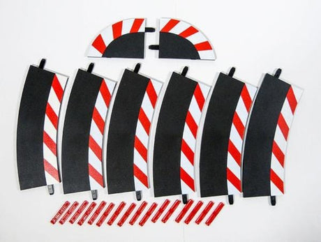 Carrera 20592 Evo/Digital Inside Shoulder for 3/30 Curve (6pcs) Carrera SLOT CARS - PARTS