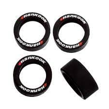 Carrera 89800 Evo/D132 Bmw/Mercedes/Audi/Aston/Corvette Front And Rear Tyre Set Carrera SLOT CARS