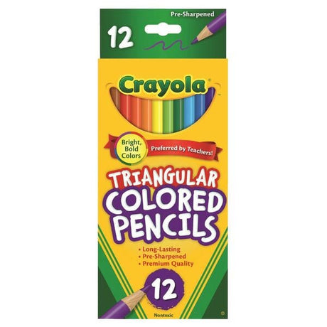 Crayola Full Sized Triangular Colored Pencils (12 Pack) - Hobbytech Toys