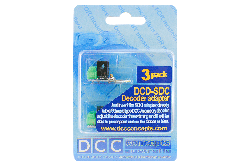 DCC Concepts DCC Decoder Converter 3 Wire To 2 Wire (3 Pack) DCC Concepts TRAINS - DCC