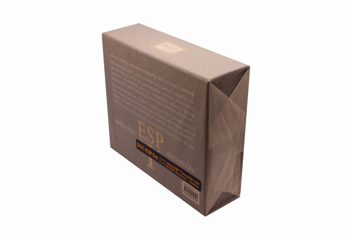 DCC Concepts DCC-ESP.Set ESP Starter Set 3-Output DCC Transmitter & Wireless DCC Receiver Unit - Hobbytech Toys