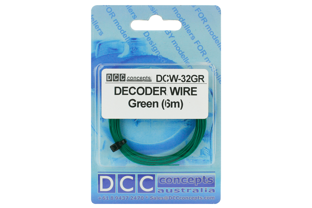 DCC Concepts Decoder Wire Stranded 6M (32G) Green DCC Concepts TRAINS - DCC