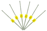 DCC Concepts Led Mini Butterfly Type 1.6mm (W/Resistors) Yellow (6) DCC Concepts TRAINS - DCC