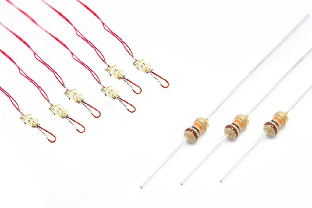 DCC Concepts LED Nanolight (W/Resistors) Red/Green (6) DCC Concepts TRAINS - DCC