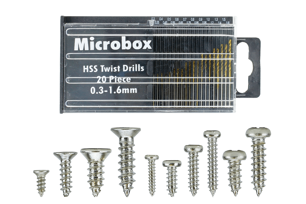 DCC Concepts Mega Screw Set 16X 60 Vials (W/20 Drill Bit Set) DCC Concepts TRAINS - DCC