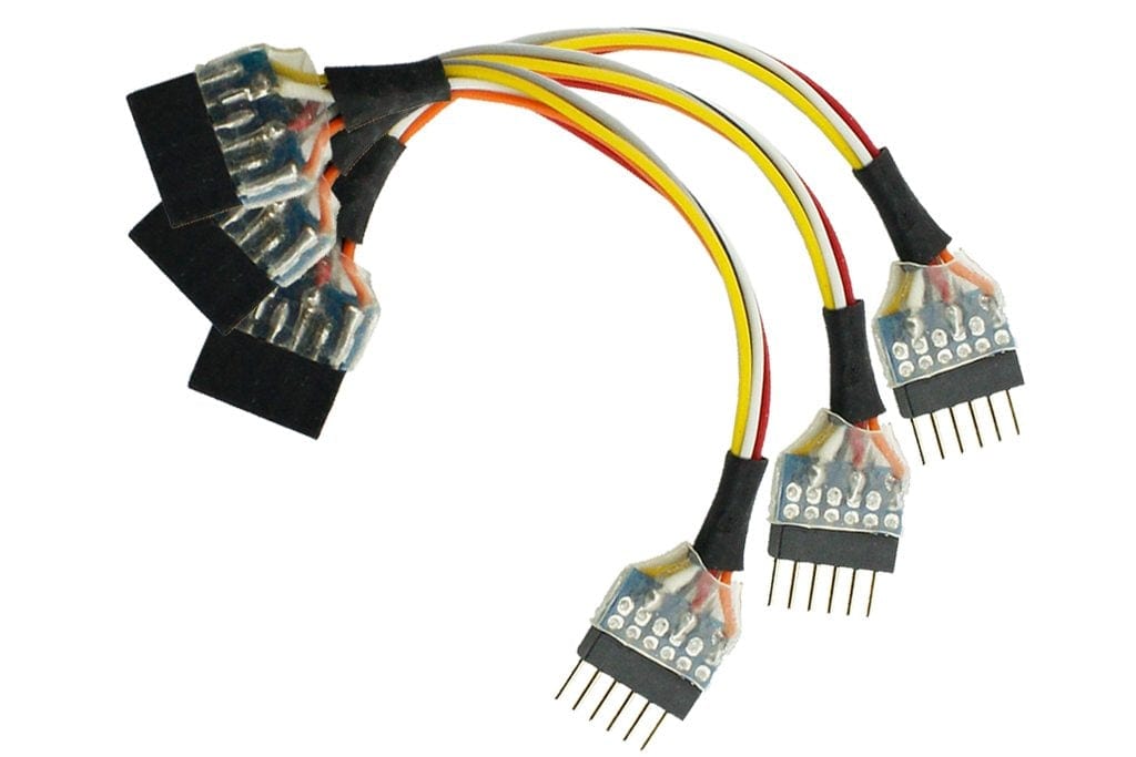 DCC Concepts Nem651 6 Pin Plug To 6 Pin Socket Harness (3 Pack) DCC Concepts TRAINS - DCC