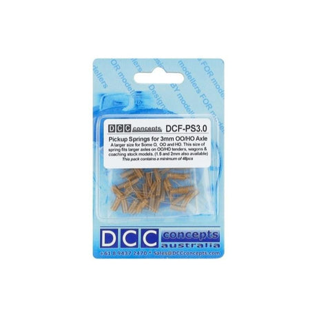 DCC Concepts Pickup Springs 3.0mm Axles (48pcs) DCC Concepts TRAINS - HO/OO SCALE