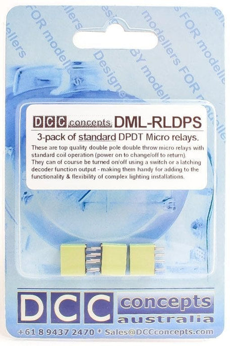 DCC Concepts Relay DPDT Standard Type (3 Pack) DCC Concepts TRAINS - DCC