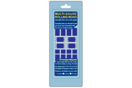 DCC Concepts Rolling Road (Multi-Gauge) 4 Axle DCC Concepts TRAINS - DCC